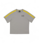 EA7 T-shirt grigia da ragazzo della serie Train Logo