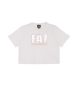 EA7 T-shirt bianca della serie Train Logo