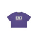 EA7 T-shirt della serie Logo lilla