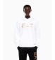 EA7 Sweatshirt med hætte og hvid maxilogotype
