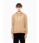 EA7 Sweater Maxilogootype beige