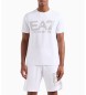 EA7 T-shirt oversize della serie Logo grigia