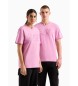 EA7 T-shirt com o logótipo da série rosa