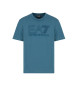EA7 Koszulka z serii Logo niebieska