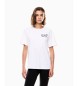 EA7 T-shirt com o logtipo da srie branca