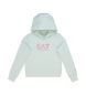 EA7 Train Shiny Girl Hoodie grn