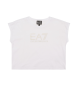 EA7 Conjunto T-shirt e calções de comboio branco, verde