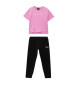 EA7 Shiny T-Shirt & Leggings Pink, black