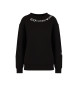 EA7 Glimmend sweatshirt zwart