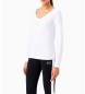 EA7 Shiny Long Sleeve T-shirt white
