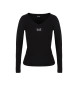 EA7 Shiny Lngrmad T-shirt svart