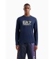 EA7 Visibility långärmad t-shirt marinblå