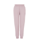 EA7 Logo Series organic cotton blend tracksuit bottoms pink