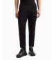 EA7 Pantalon technique en sergé stretch Gold Label noir