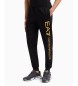 EA7 Pantalon Logo Series noir, or