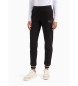 EA7 Pantalón de chándal de algodón elástico Core Lady negro