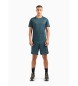 EA7 Fuballtrikot und Shorts Set grn