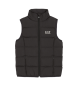 EA7 Gilet noir brillant