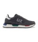 EA7 New Heritage Leren Sneakers grijs