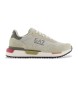 EA7 Tnis de couro vintage bege