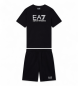 EA7 Conjunto Visibility Boy Preto