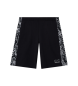 EA7 Bermudashorts i ren bomull Visibility svart