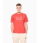 EA7 Zichtbaarheid T-shirt rood