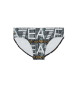 EA7 Monogramm Badeanzug schwarz 