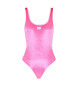 EA7 Różowy welurowy kostium kąpielowy