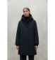 ECOALF Black Glamour Coat