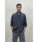 ECOALF Suede navy shirt