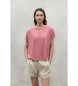 ECOALF Różowa koszulka Bod