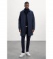 ECOALF Abadia navy trenchcoat