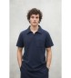 ECOALF Olivera navy polo shirt