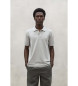 ECOALF Tano grey piquet polo shirt