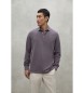 ECOALF Ted lilac polo shirt