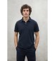 ECOALF Granatowa koszulka polo Theo