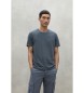 ECOALF T-shirt blu navy con sfiato