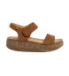El Naturalista Skórzane sandały N5970 Shinrin brązowe -Wysokość platformy 5 cm