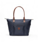 El Potro Paris Handtas Navy Leer