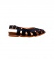 El Naturalista Leather sandals N5213 Stella black
