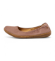 El Naturalista Leather ballerina pumps N5300 Coral red tile