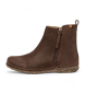 El Naturalista Brown leather ankle boots N5472