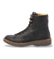 El Naturalista Volcano Black Leather Ankle Boots N5572