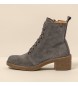 El Naturalista Grey leather ankle boots -Heel height: 5,5cm