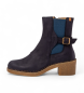 El Naturalista Leren enkellaarsjes N5669 blauw