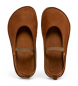 El Naturalista Brown N5670 Bare leather ballet pumps