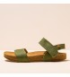 El Naturalista Sandlias de couro N5790 Equilbrio verde