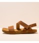 Sandalias de piel N5791 Balance marrón
