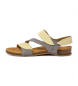 El Naturalista Leren sandalen N5810S Panglao limoengroen, grijsblauw